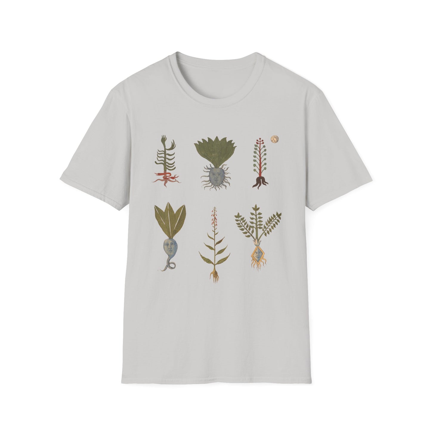 plants with human features images from the erbario 15th-century herbal illustration guide from northern italy tshirt