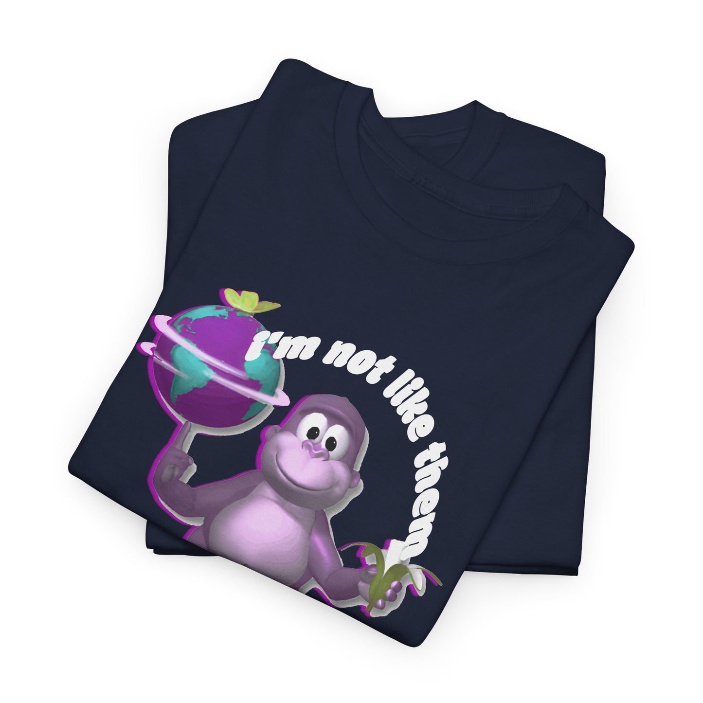 incredible graphic design bonzibuddy dumb i'm not like them but i can pretend tshirt
