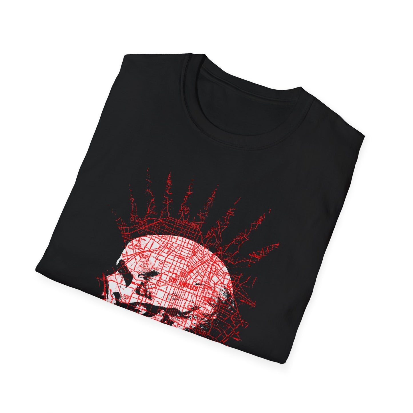repo man skull punk in red tshirt