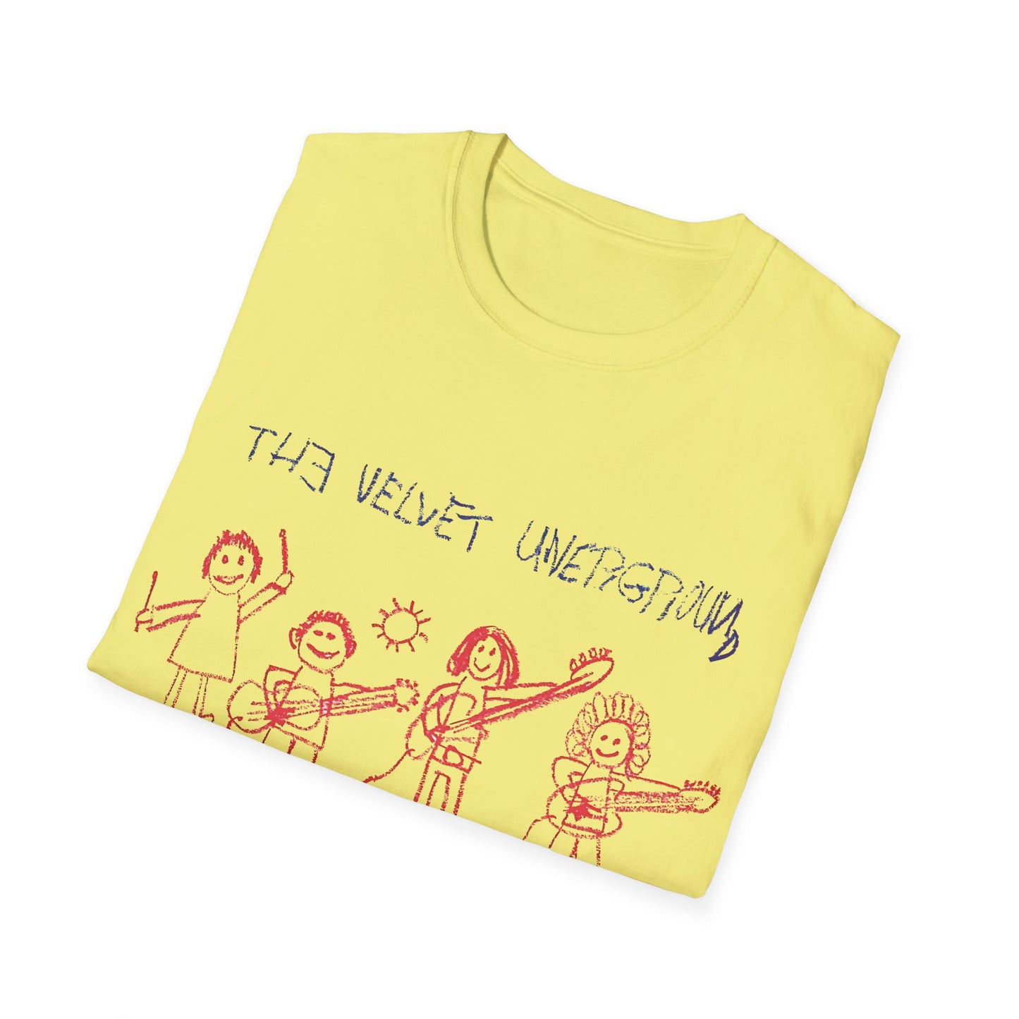 the velvet underground poster from 1969 kid drawing tshirt