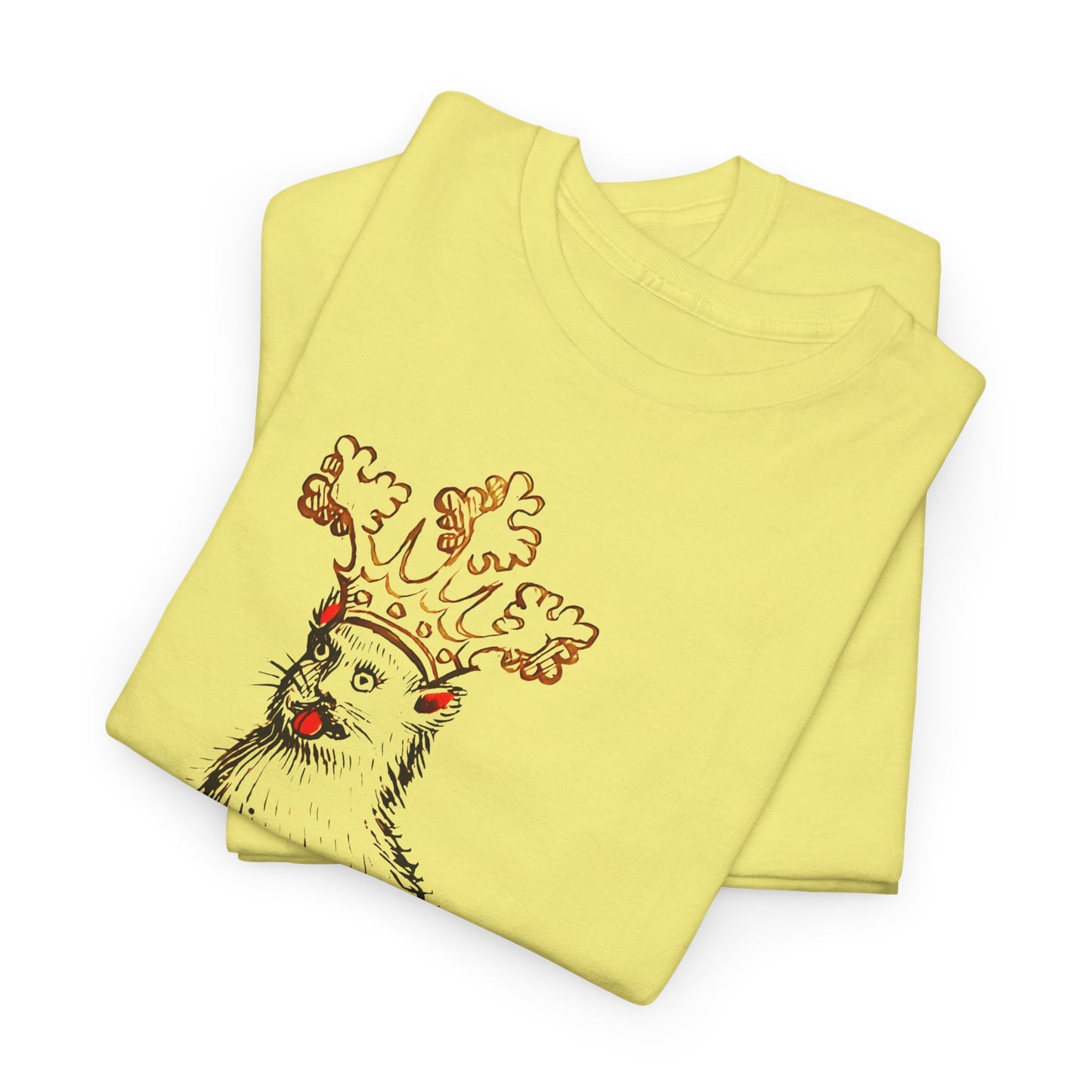 mid 1400s crowned cat from the scheibler armorial manuscript tshirt
