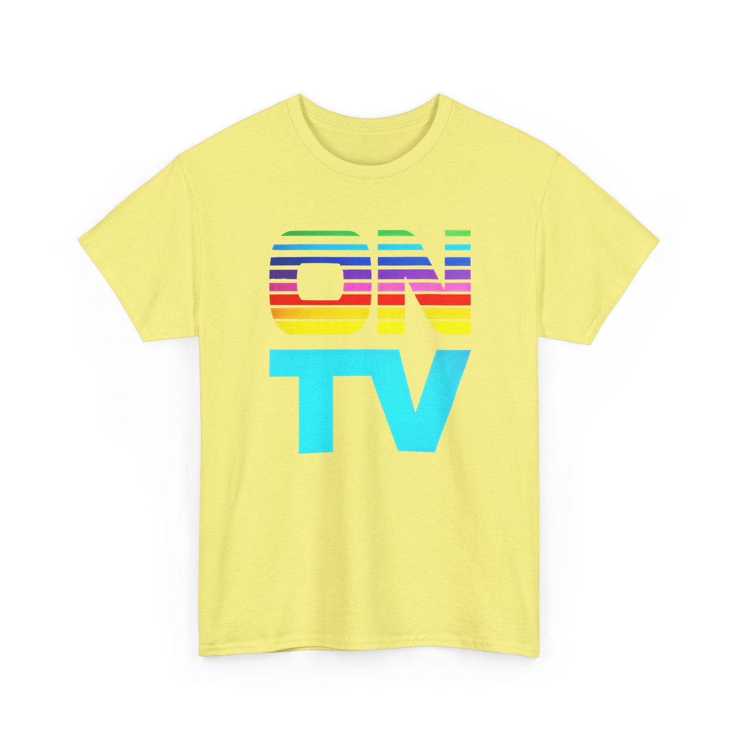 1970s vintage on tv subscription service logo custom edit tshirt
