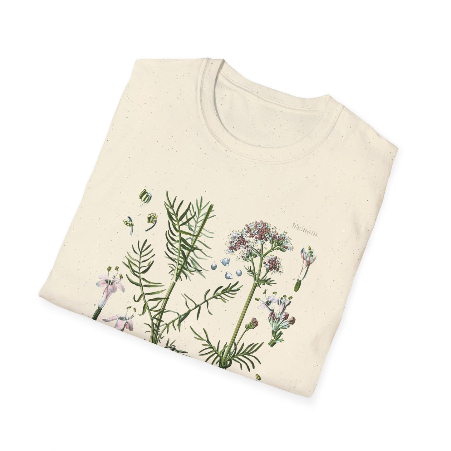 1887 valerian herb valeriana officinalis botanical print from kohler's plants by hermann adolph kohler tshirt