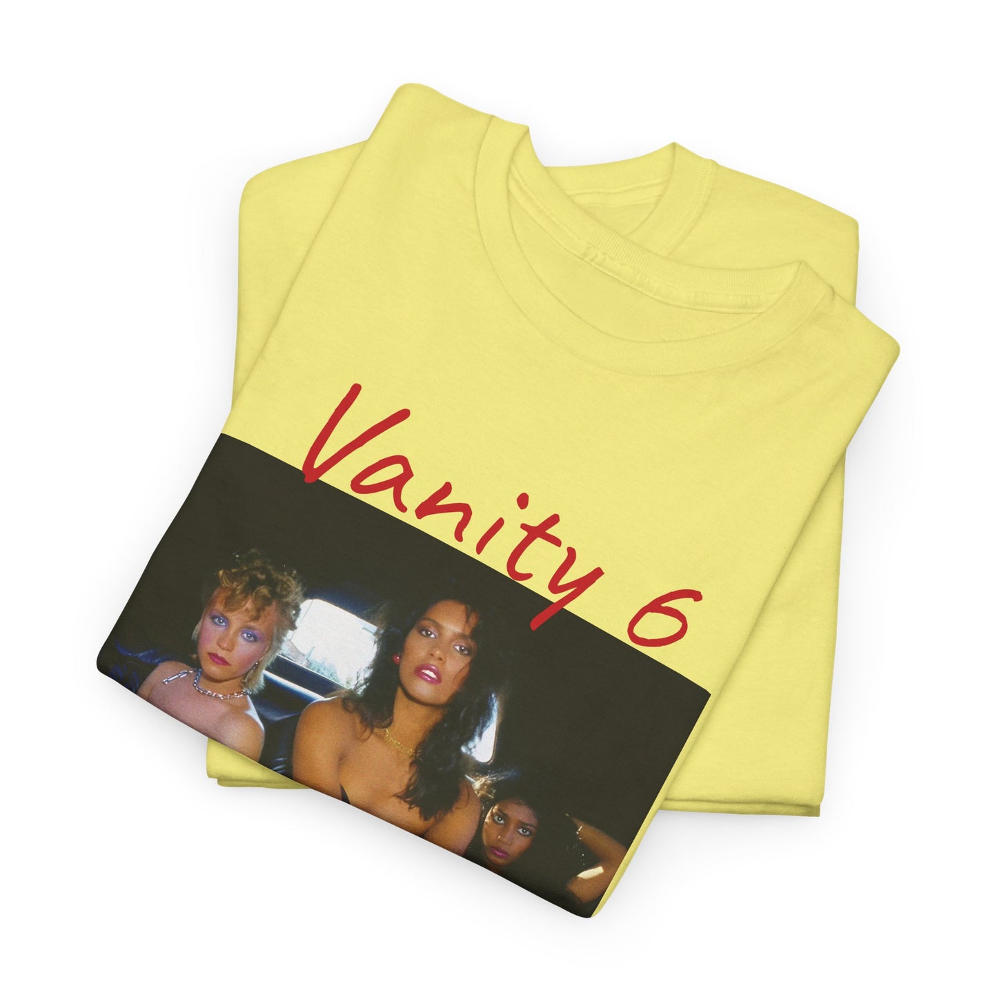 vanity 6 in a limousine tshirt