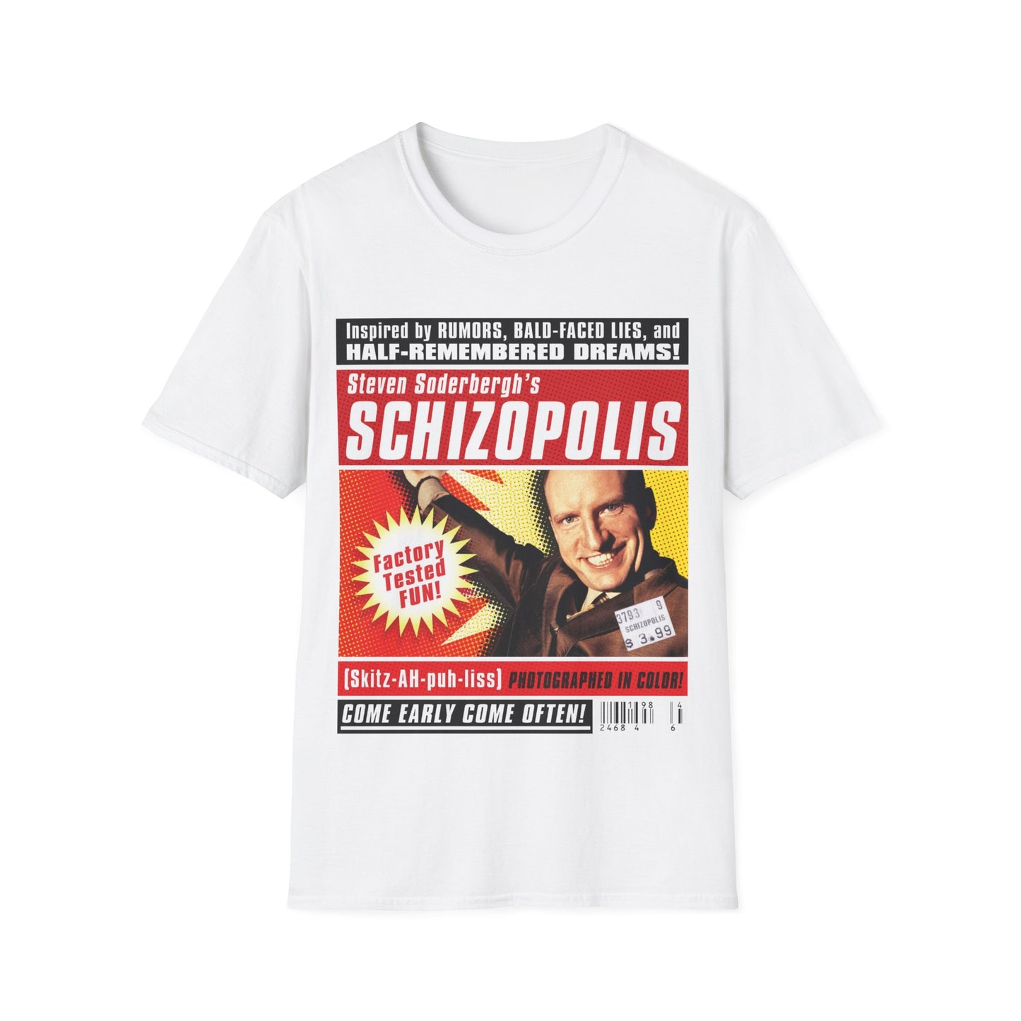 1996 steven soderbergh's schizopolis movie poster tshirt