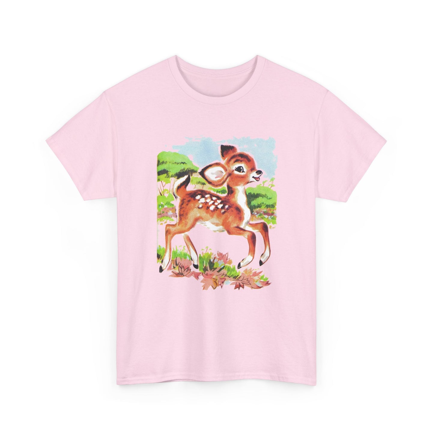 another vintage cute baby deer reproduction tshirt