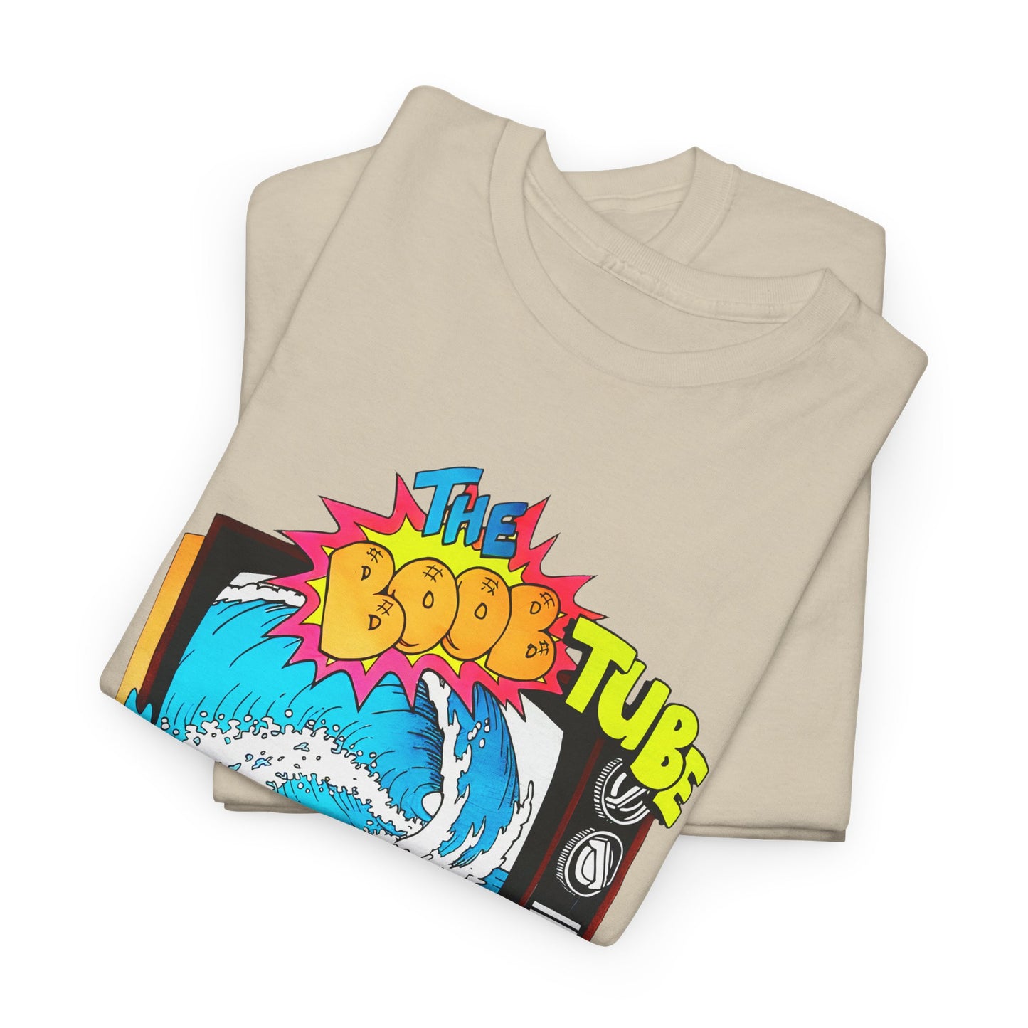 1980s boob tube surf style tv reproduction tshirt