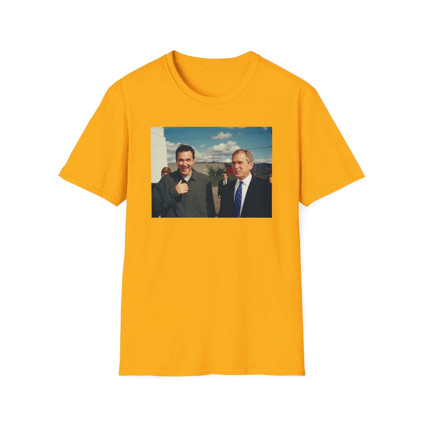 norm macdonald and george bush jr. tshirt