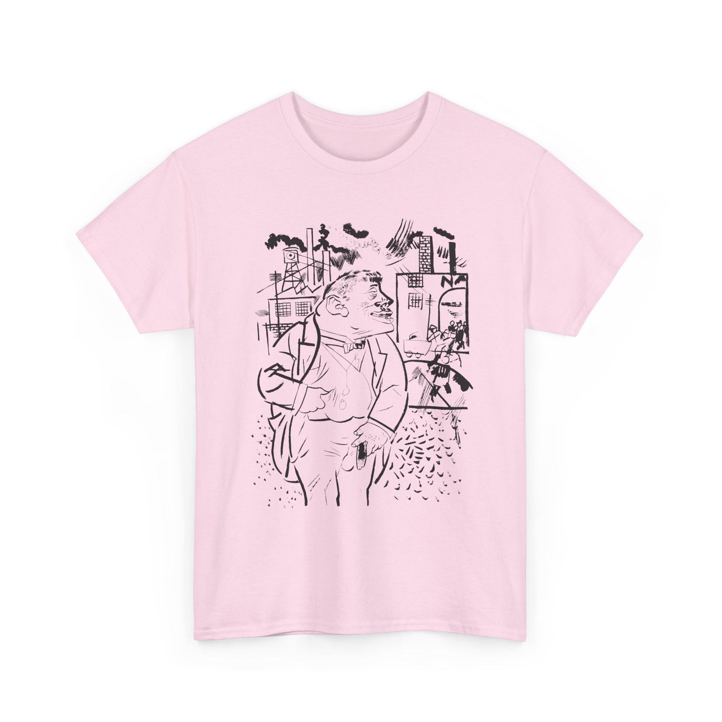 1921 geroge grosz sketch "i shall exterminate everything around me that restricts me from being the master" tshirt