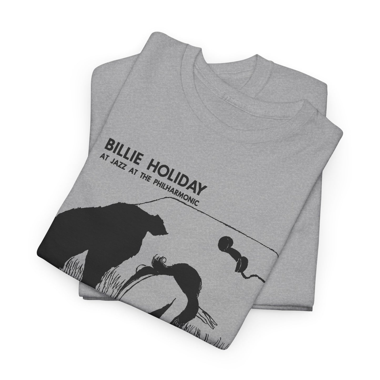 1954 billie holiday at jazz at the philharmonic slightly stretched graphic tshirt