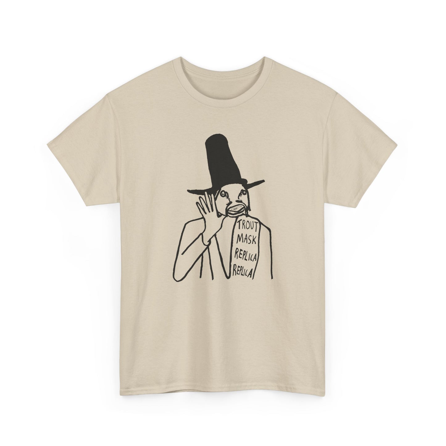 1969 captain beefheart trout mask replica album replica original drawing tshirt