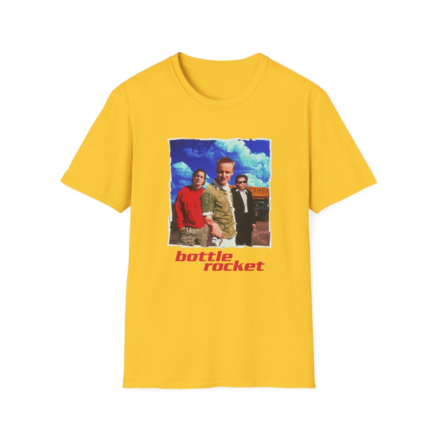 bottle rocket movie poster tshirt