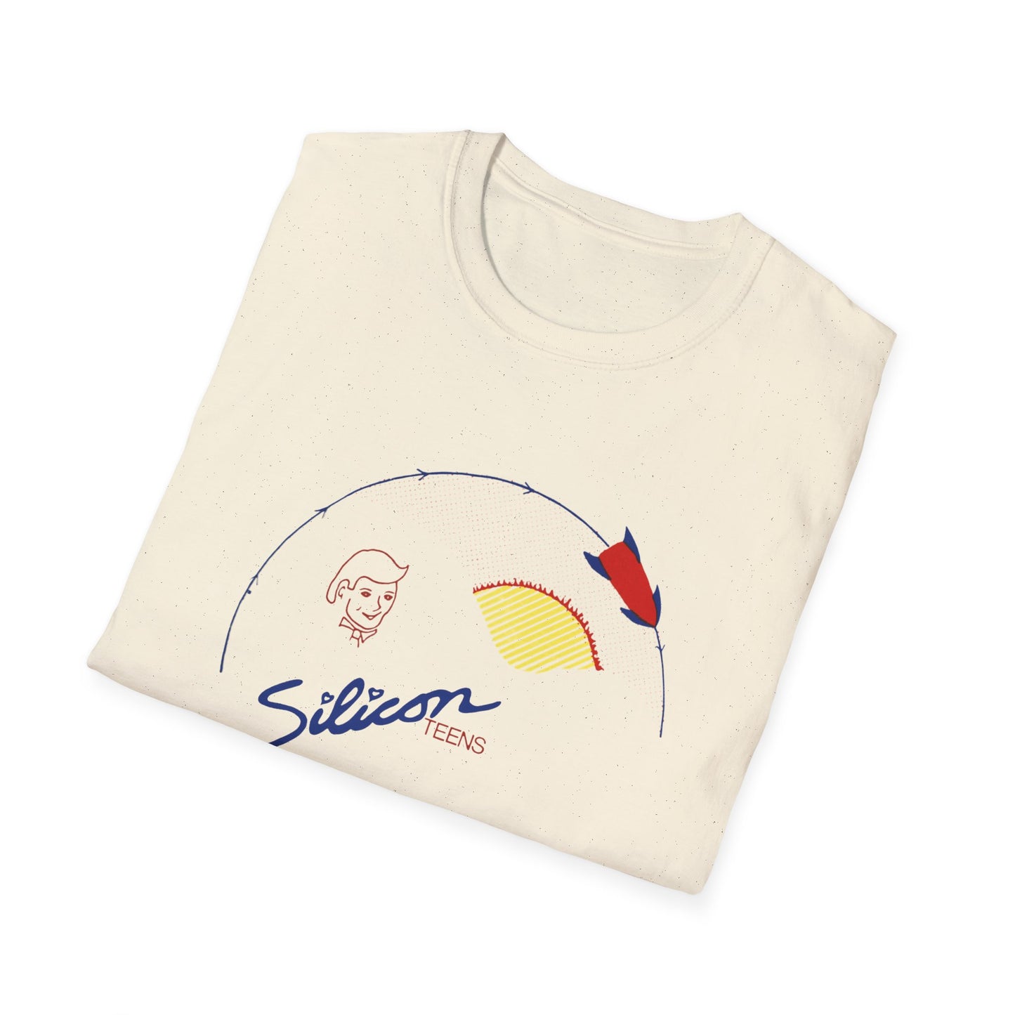 1979 new wave virtual band silicon teens fan art tshirt