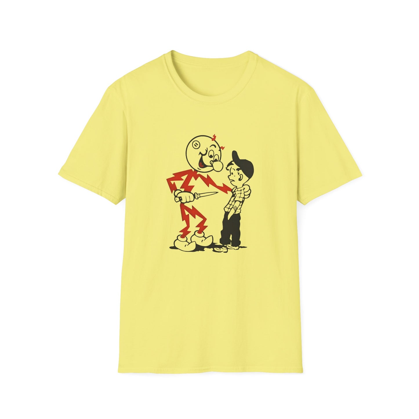 reddy kilowatt electricity will kill you vintage logo reproduction tshirt