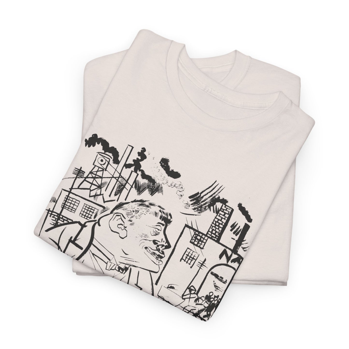 1921 geroge grosz sketch "i shall exterminate everything around me that restricts me from being the master" tshirt