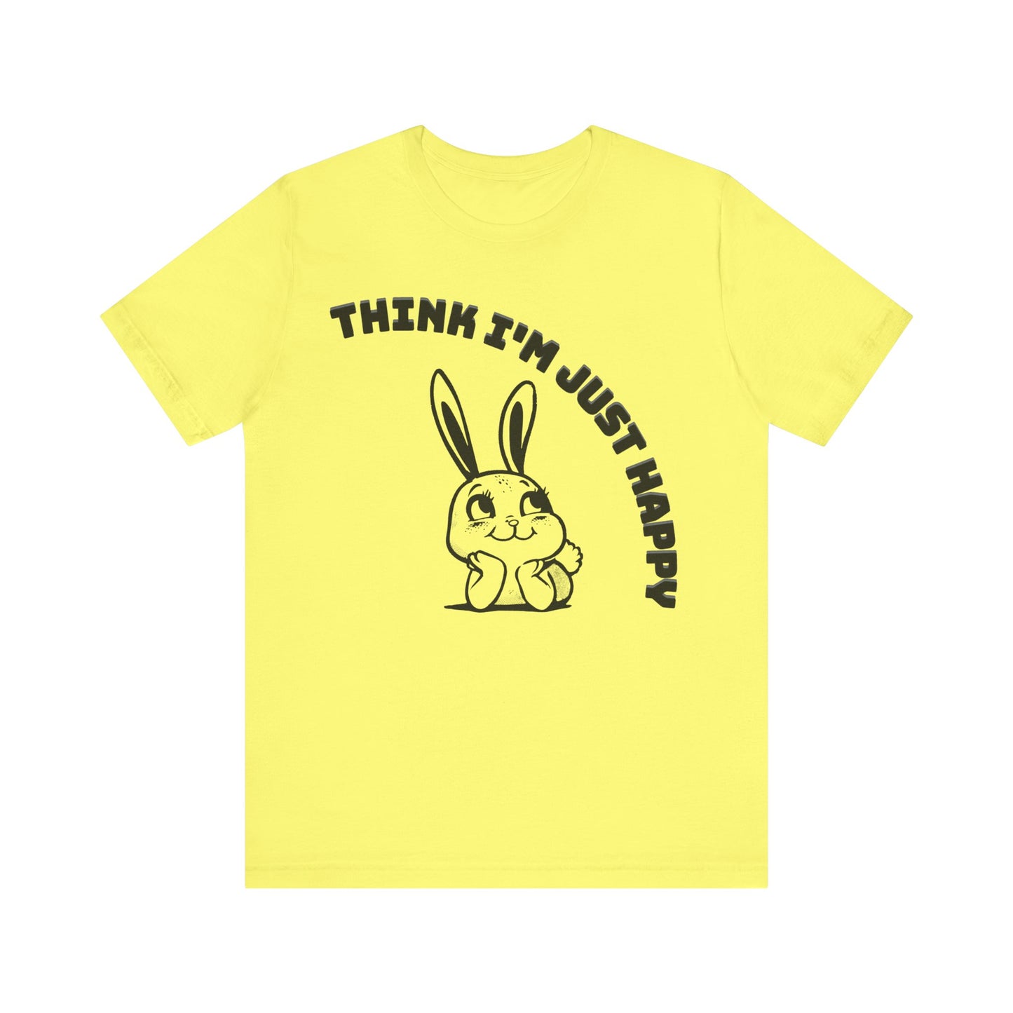 think I'm just happy nirvana song lyrics tshirt