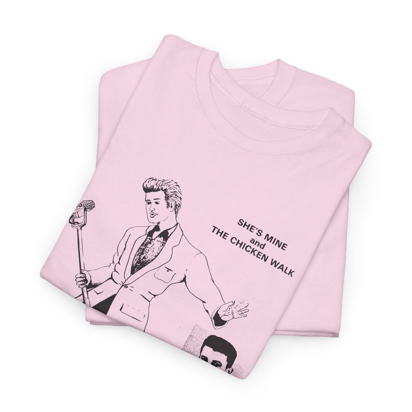 1980s hasil adkins chicken walk record cover tshirt