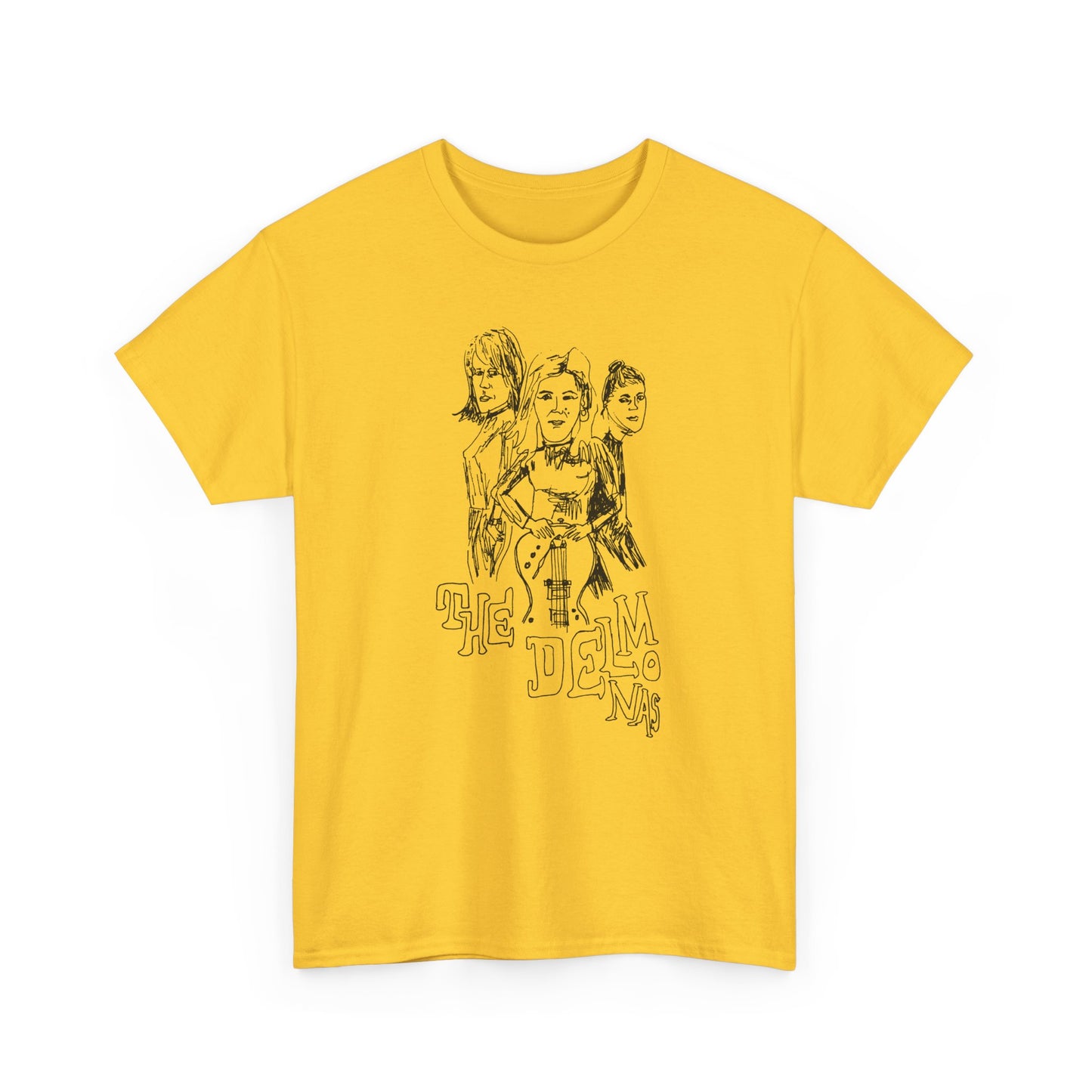 the delmonas medway garage punk fan art sketch tshirt