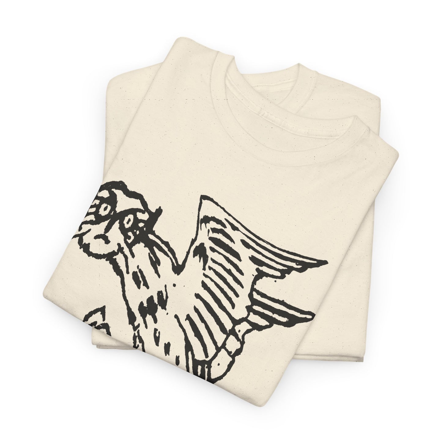 1899 illustration of owl holding knife by gerhard munthe custom edit tshirt