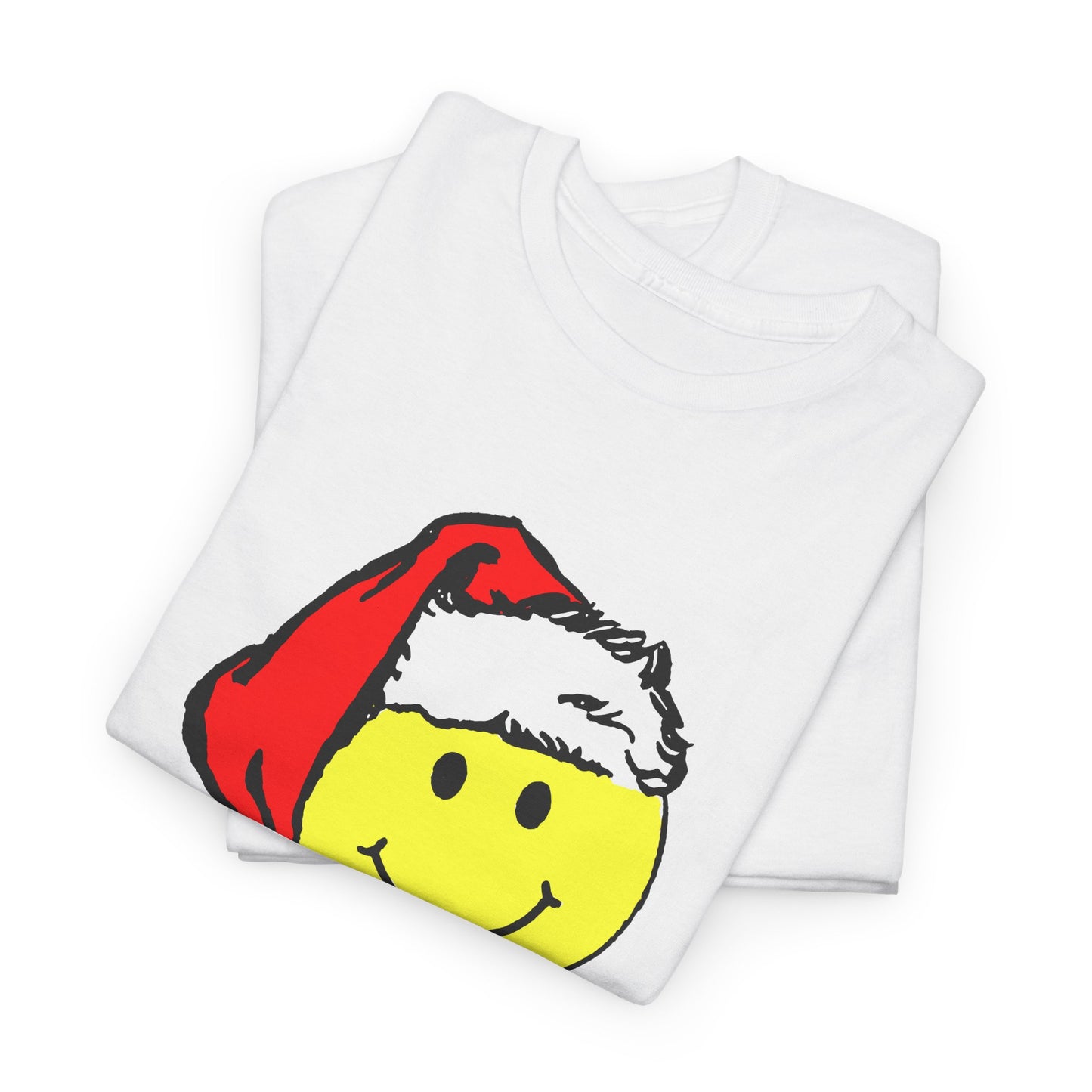 happy face santa 1980s reproduction tshirt