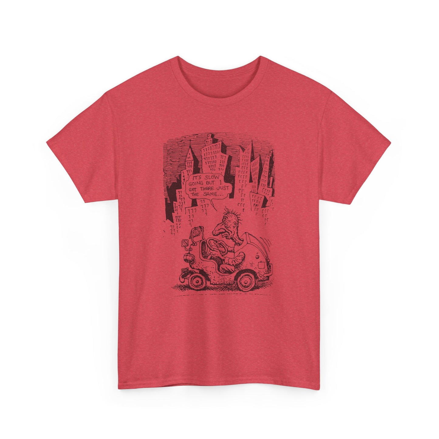 r. crumb slow going illustration tshirt