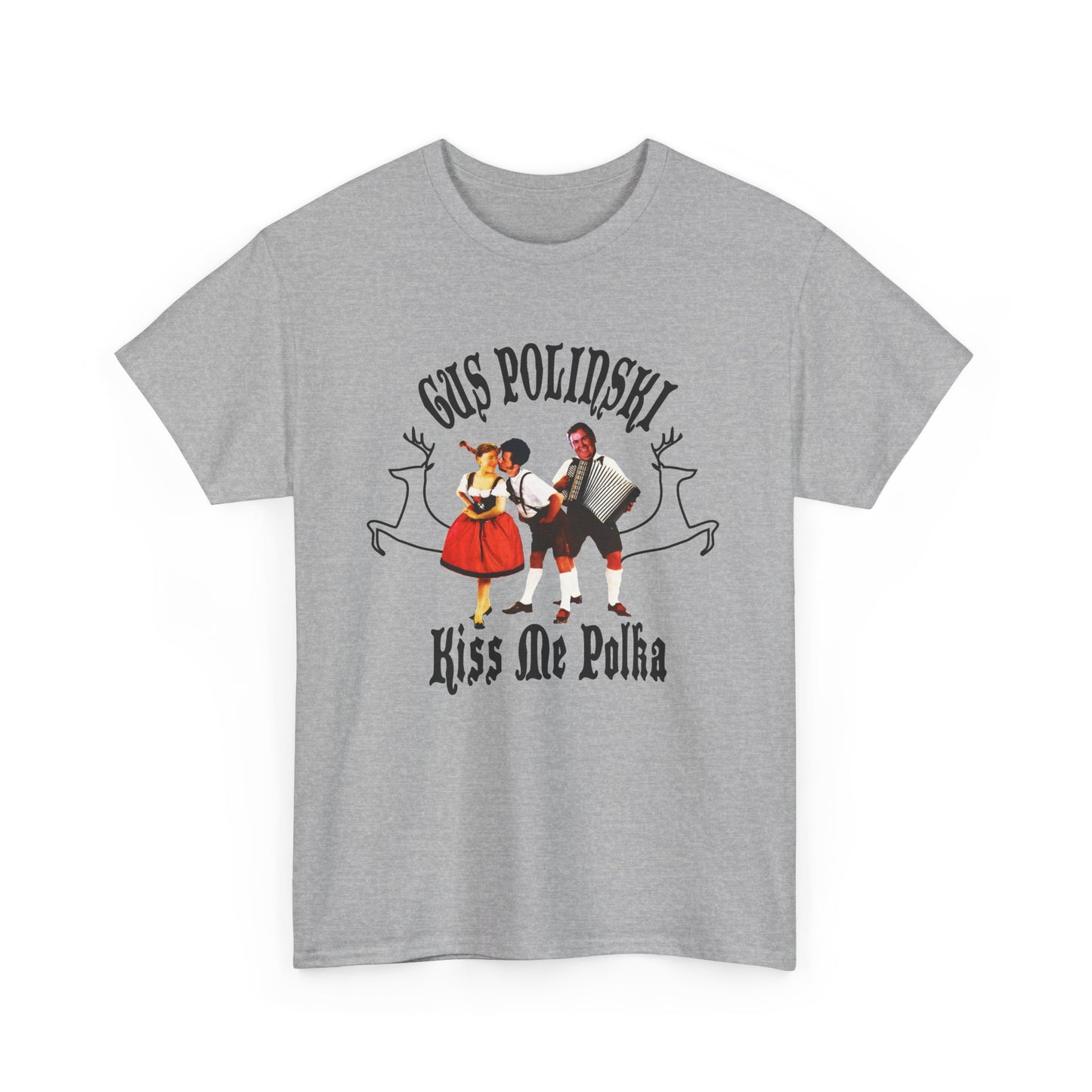 home alone gus polinski (john candy) poker king of the midwest parody album cover for kiss me polka tshirt