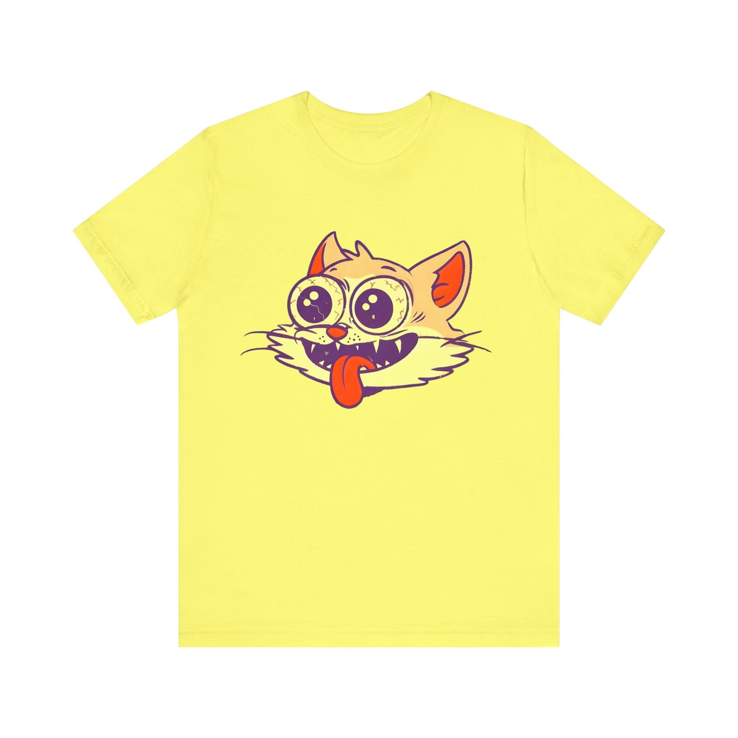 cute creepy strung out high happy kitty cat tshirt