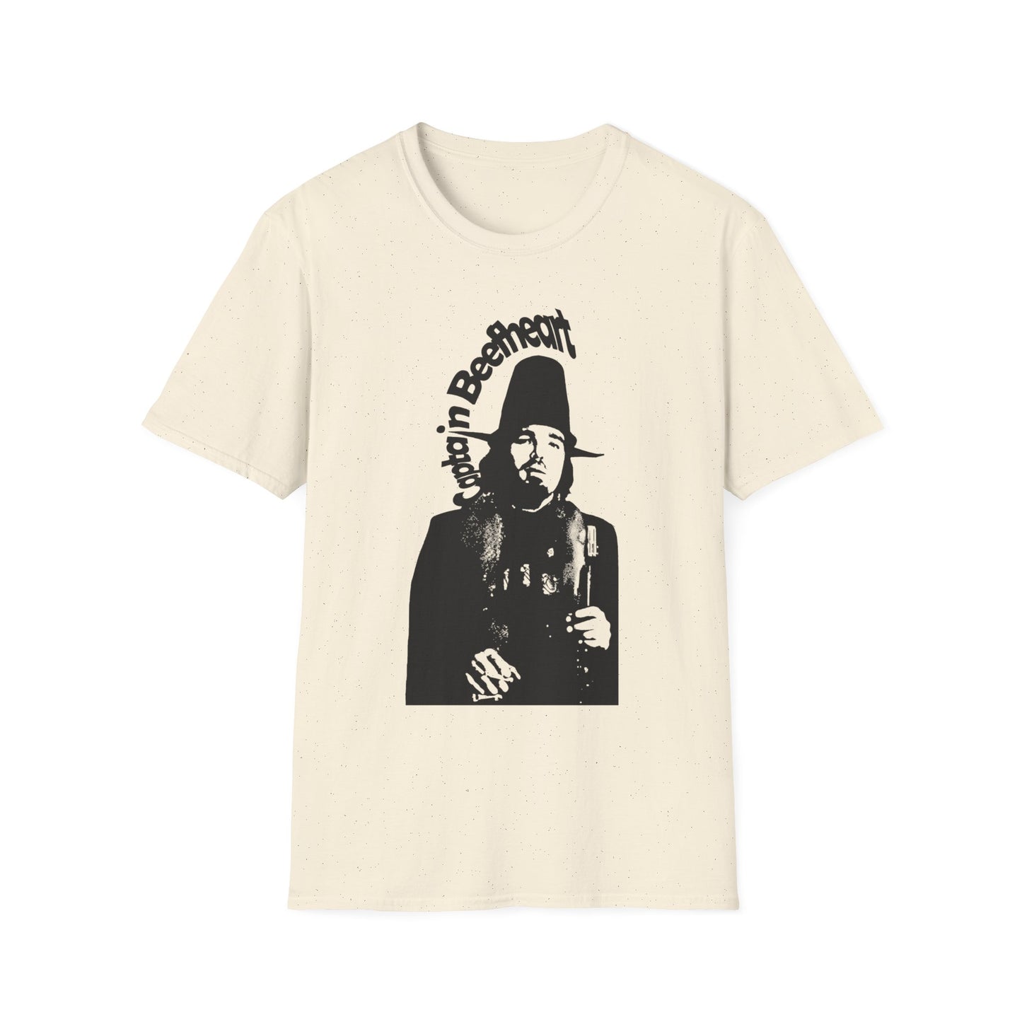 captain beefheart stencil in black tshirt