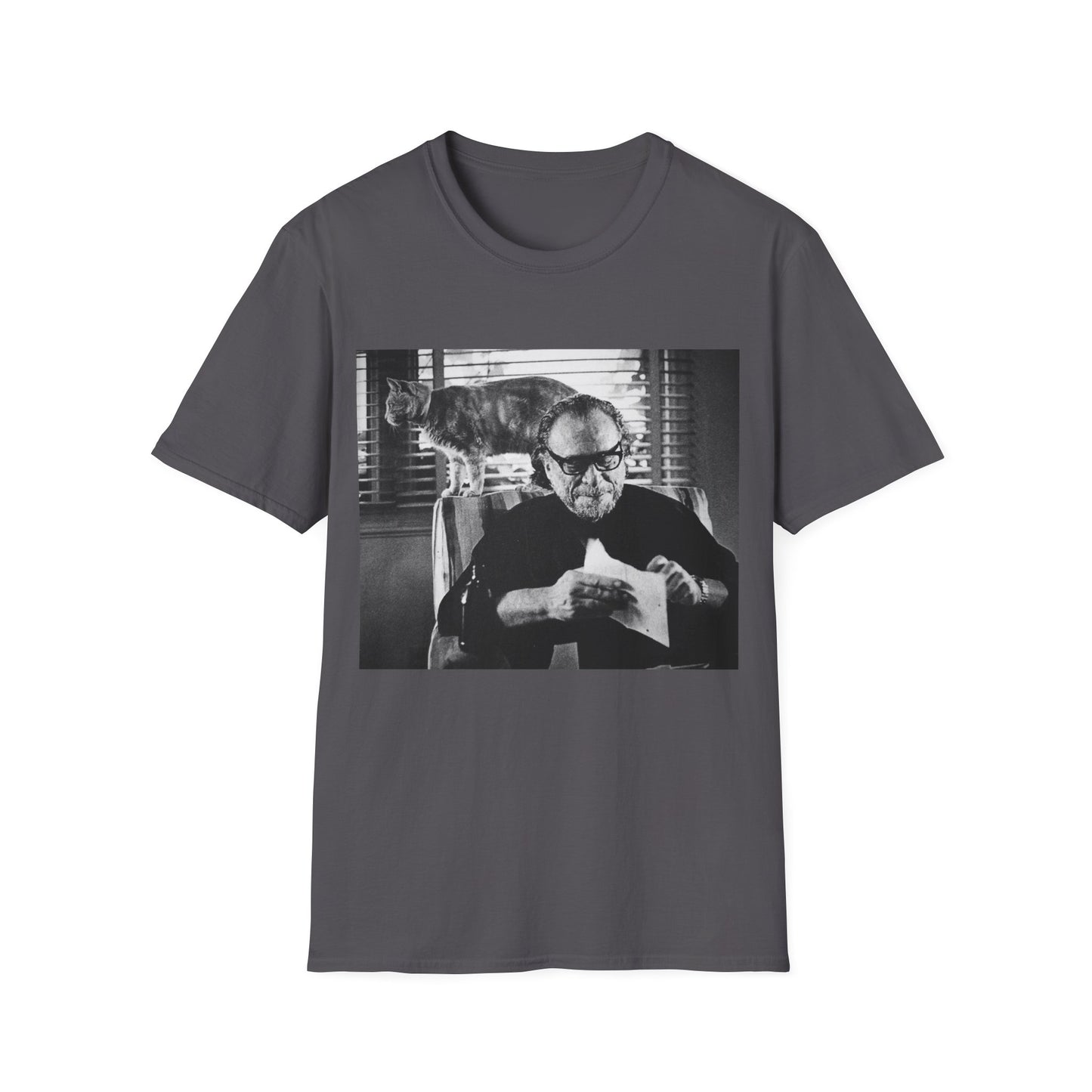 bukowski and butch the cat tshirt