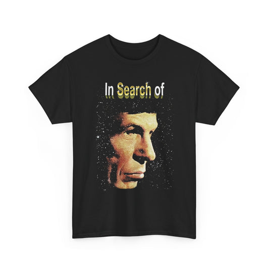 vintage in search of... with leonard nimoy tv show reproduction graphic tshirt