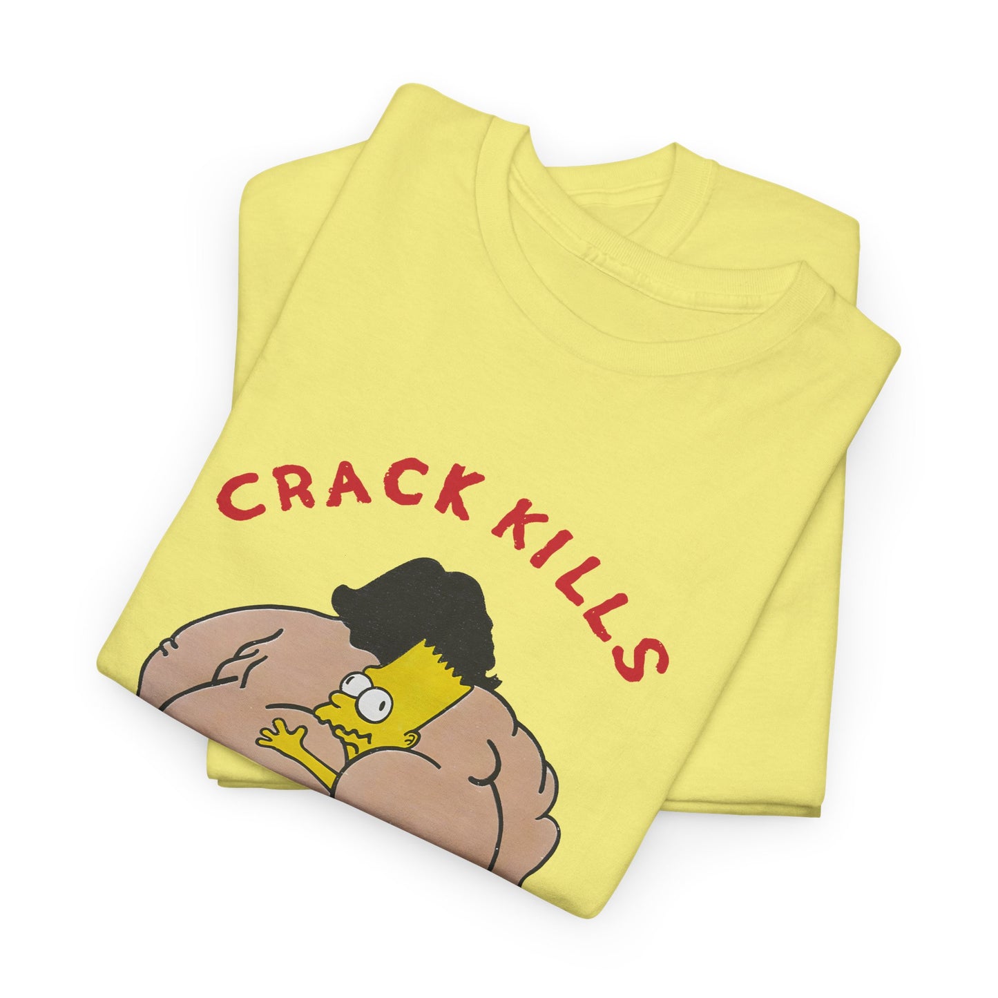 bart simpson crack kills parody vintage reproduction tshirt