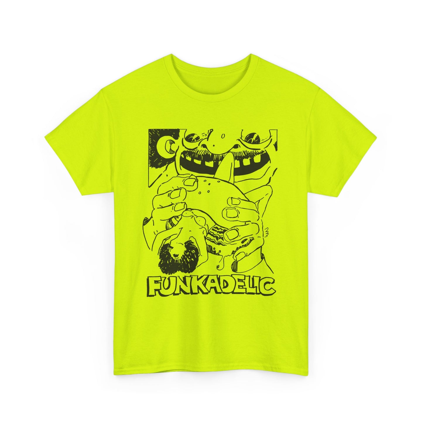 1970s ad for funkadelic's let's take it to the stage album custom edit tshirt