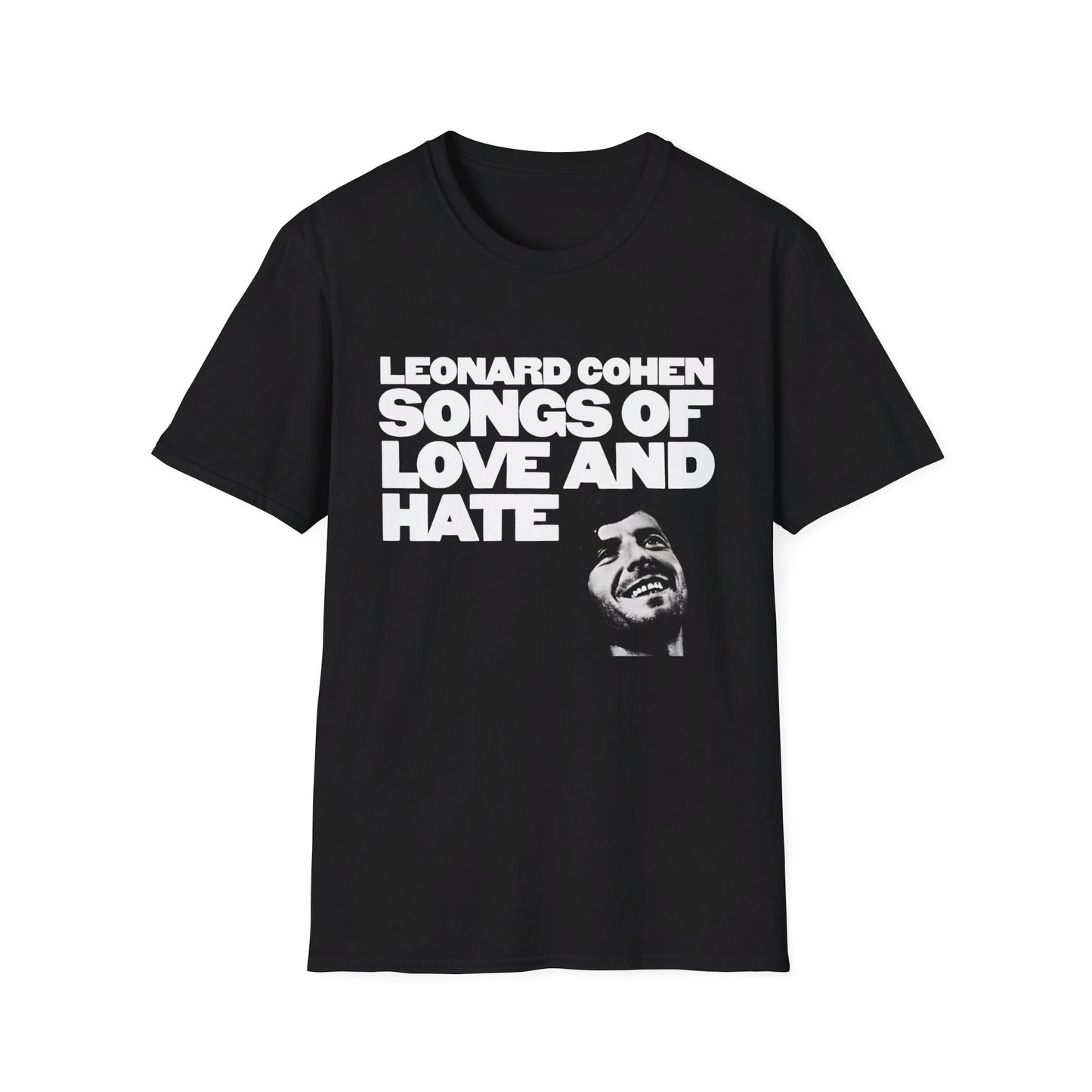 leonard cohen 1971 songs of love and hate album tshirt