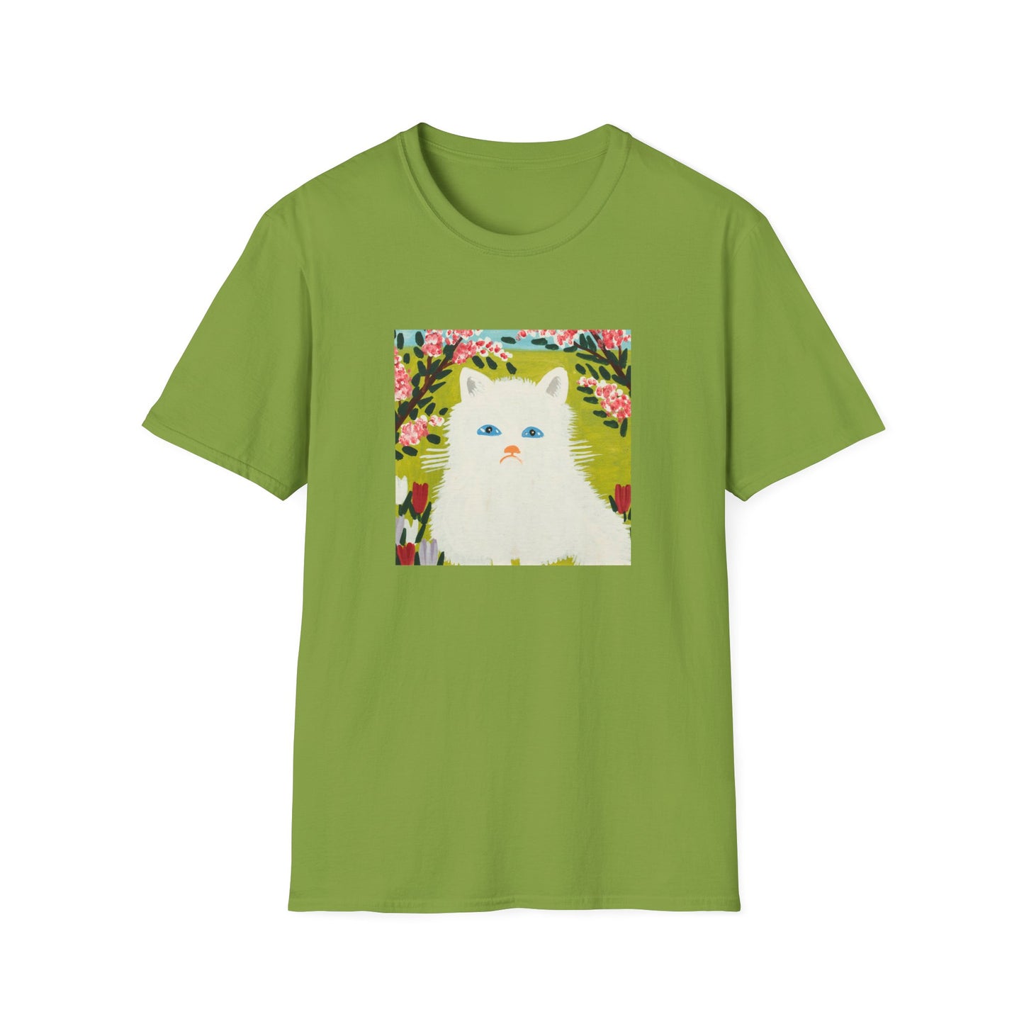 maud lewis canadian folk artist white cat tshirt