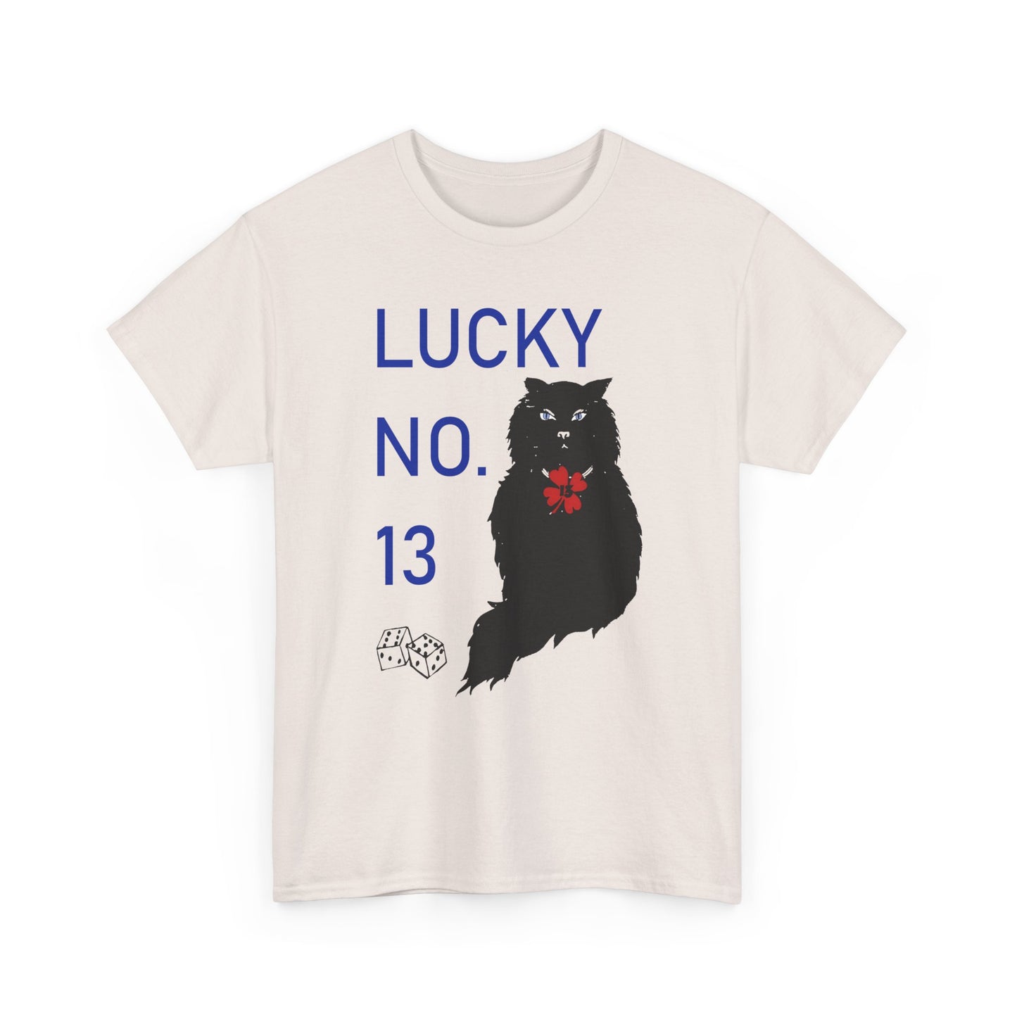1976 qsl card lucky number 13 black cat custom reproduction tshirt