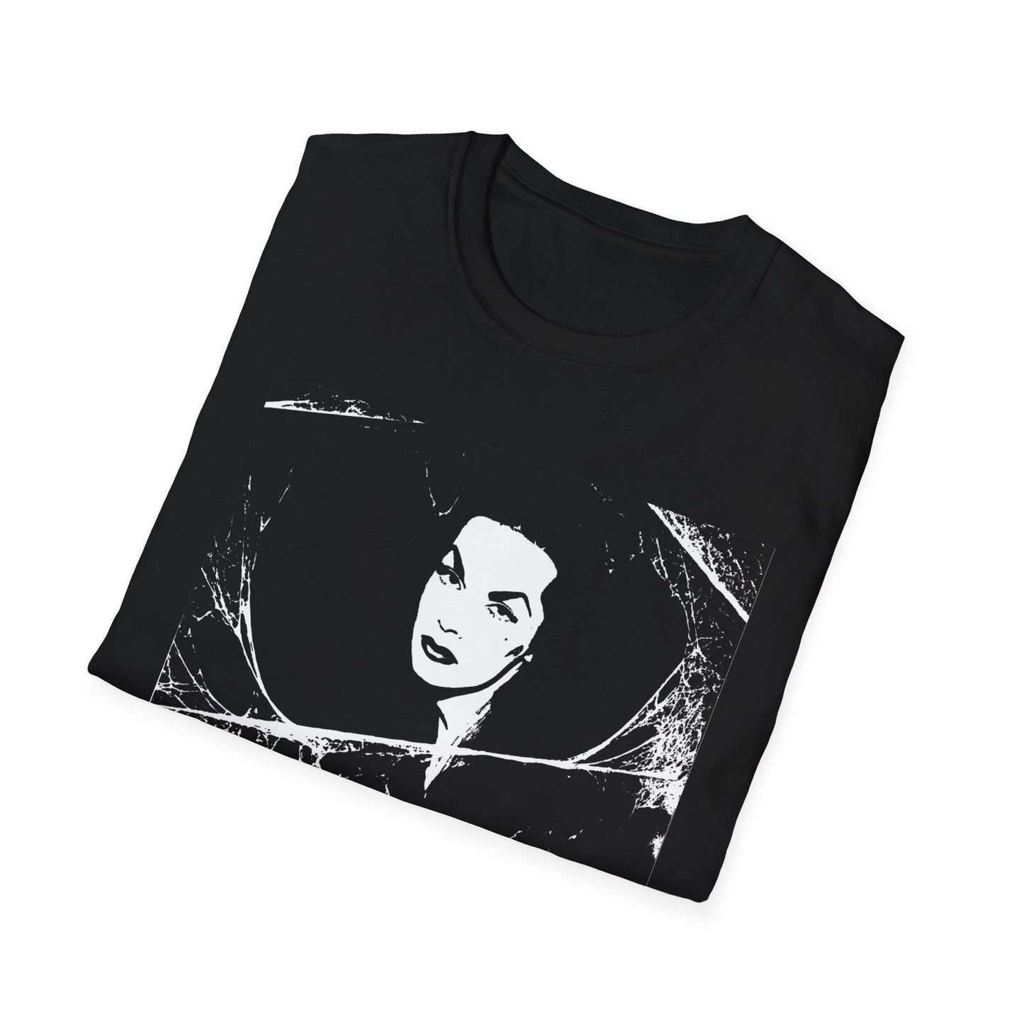 vampira from the vampira show stencil tshirt