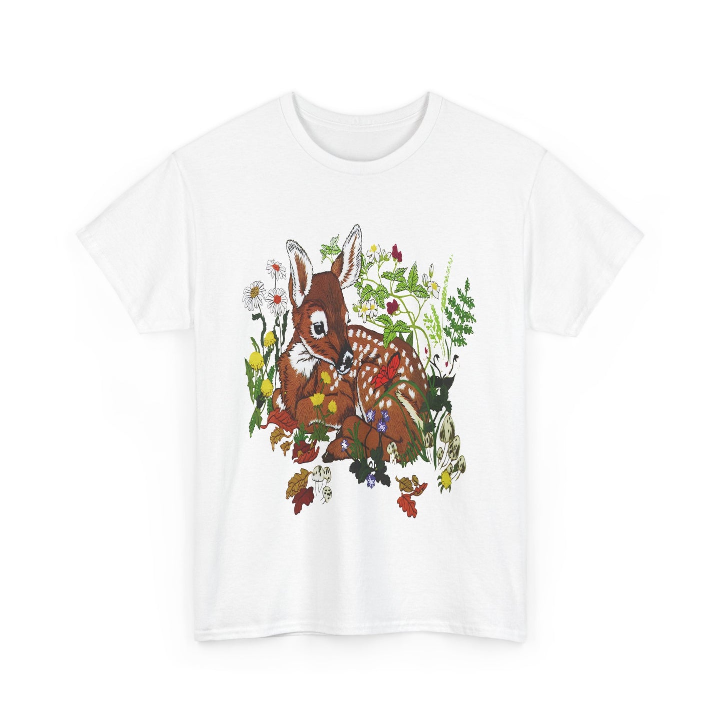 vintage fawn graphic reproduction tshirt