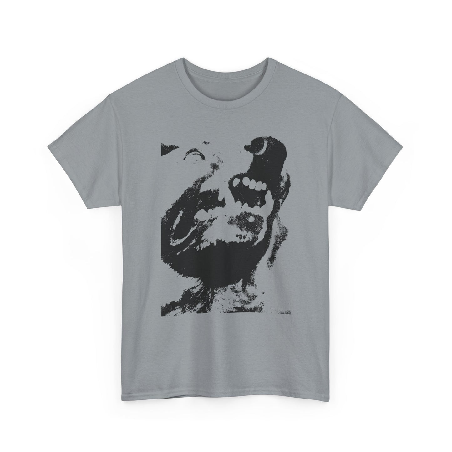 angry dog snarling tshirt