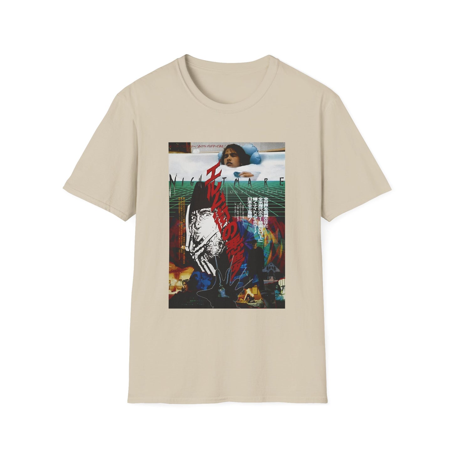 1986 japanese movie poster for nightmare on elm street 1984 tshirt