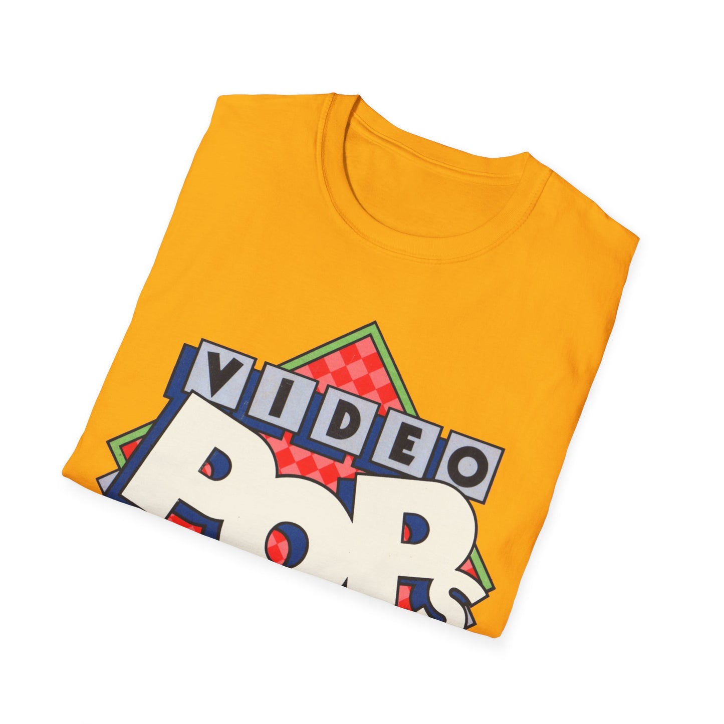 vintage video pops blank tape design tshirt