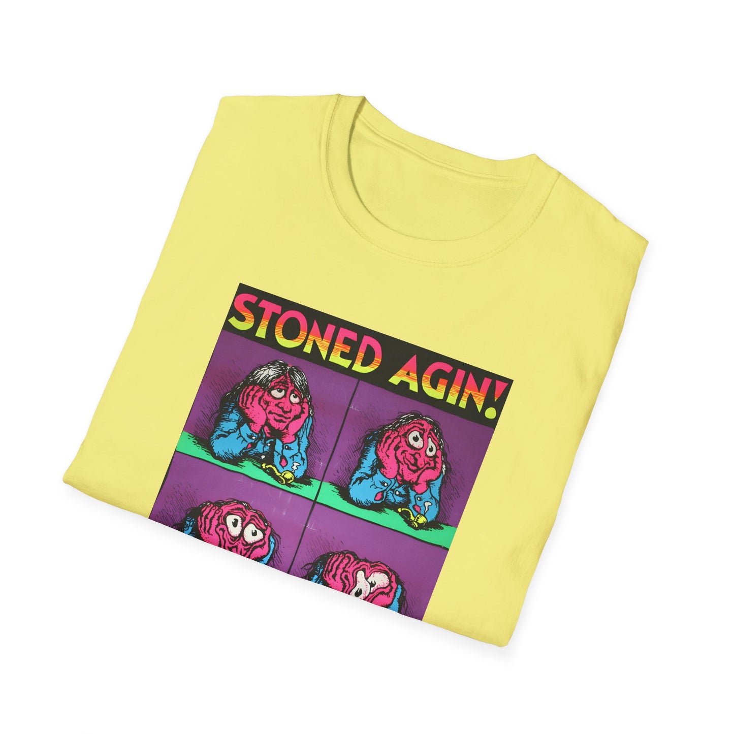 stoned agin! r. crumb blacklight poster tshirt
