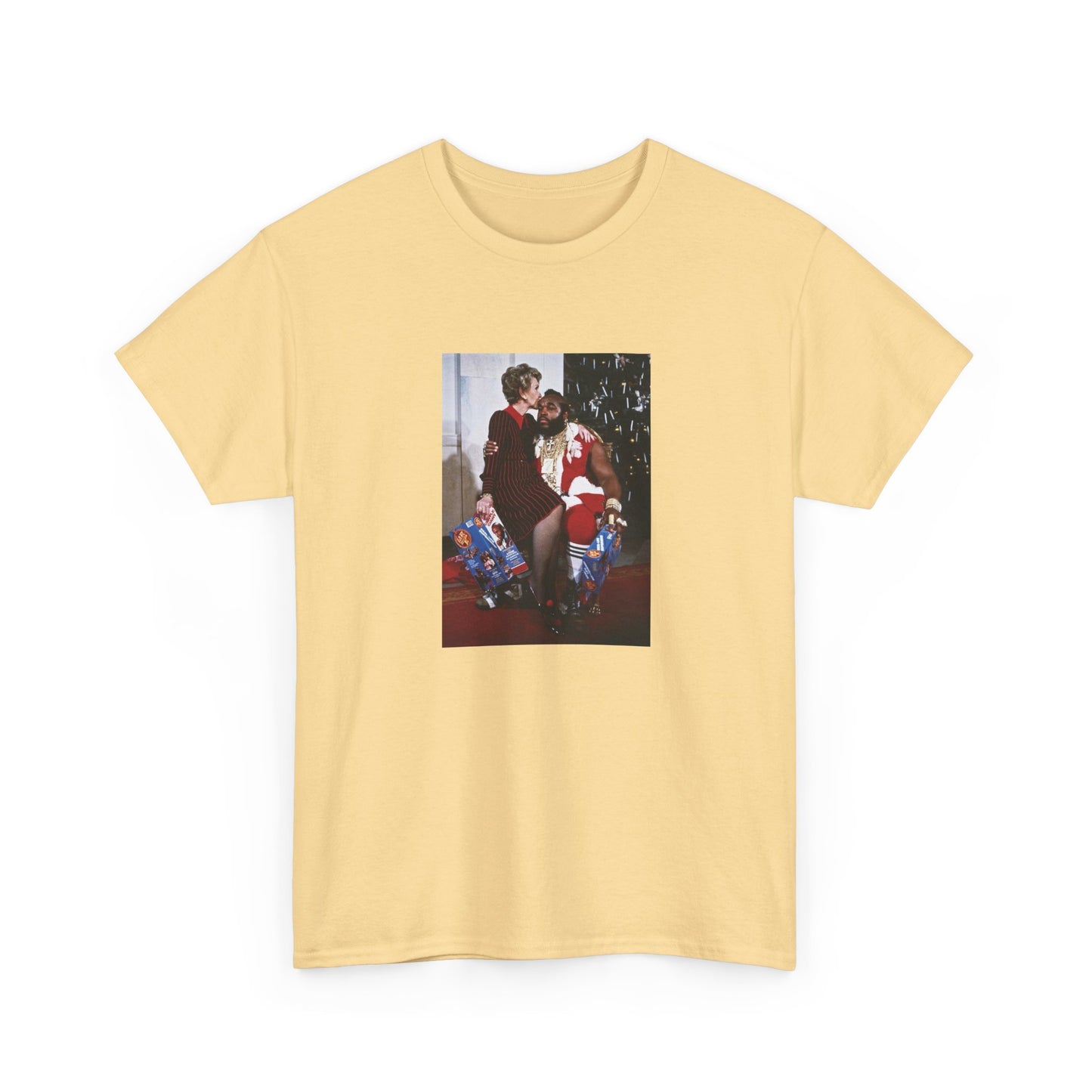1983 photo of mr. T and nancy reagan in the whitehouse the tshirt