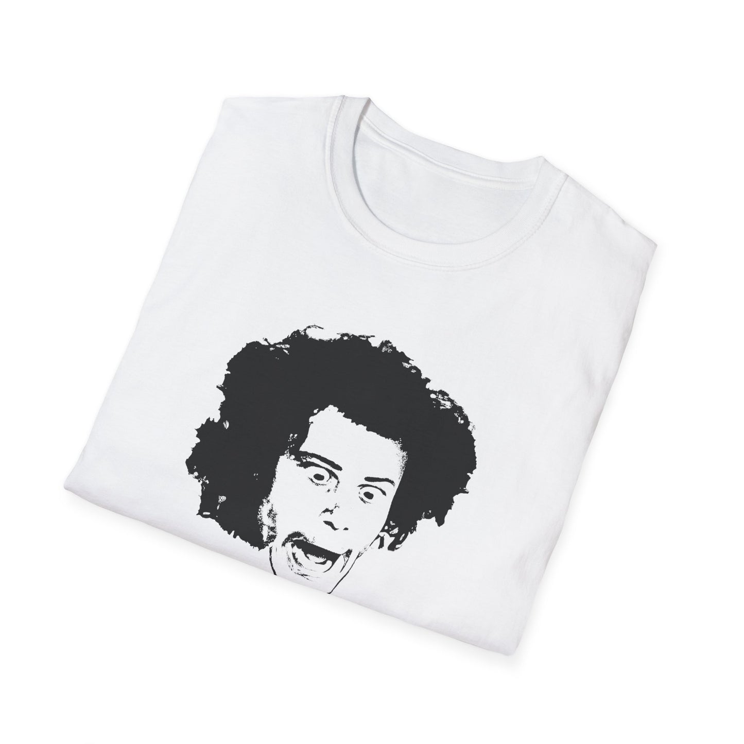 wild man fischer black stencil face tshirt