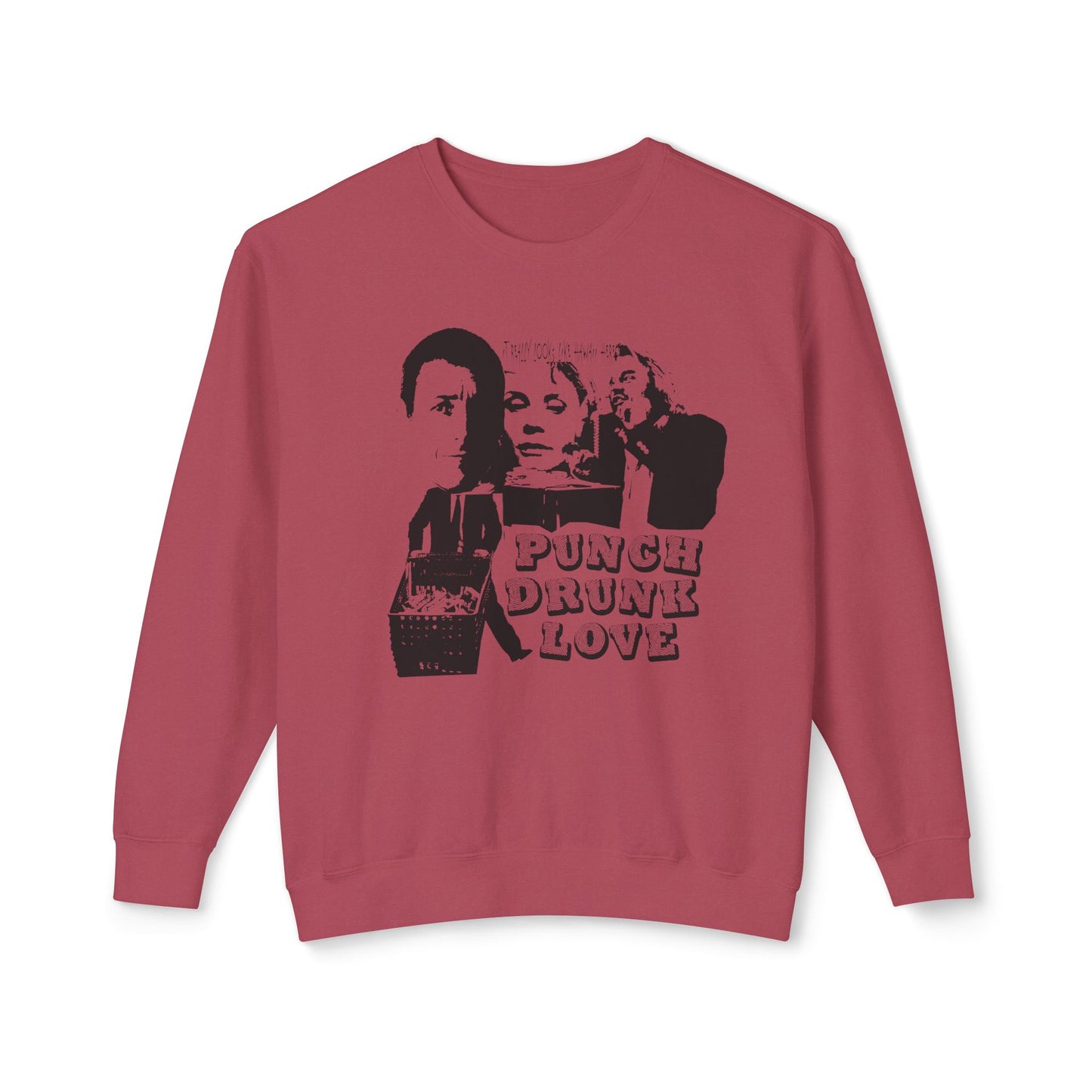 punch drunk love fan art flyer style 100% cotton sweatshirt