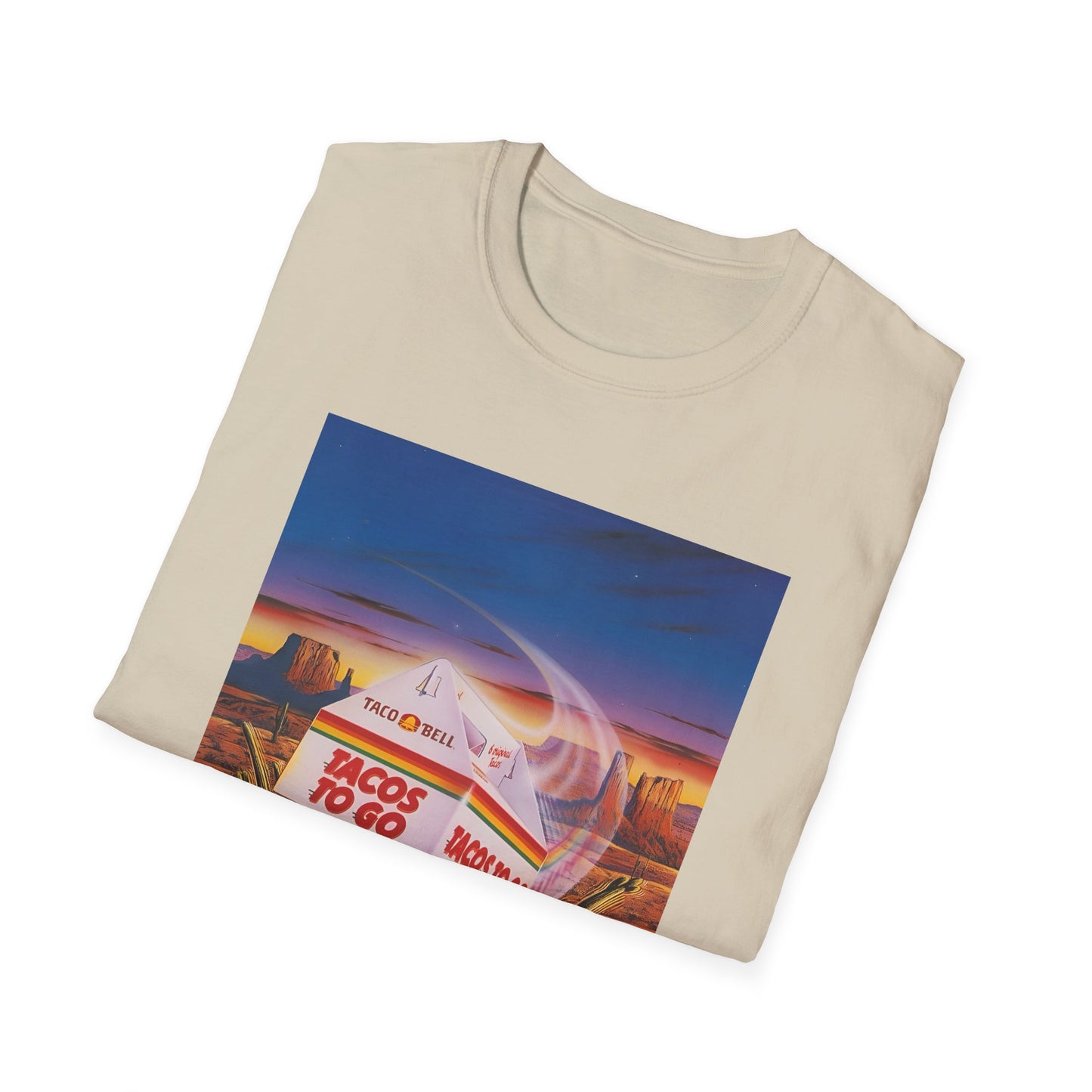 1980s retro taco bell advertisement tshirt