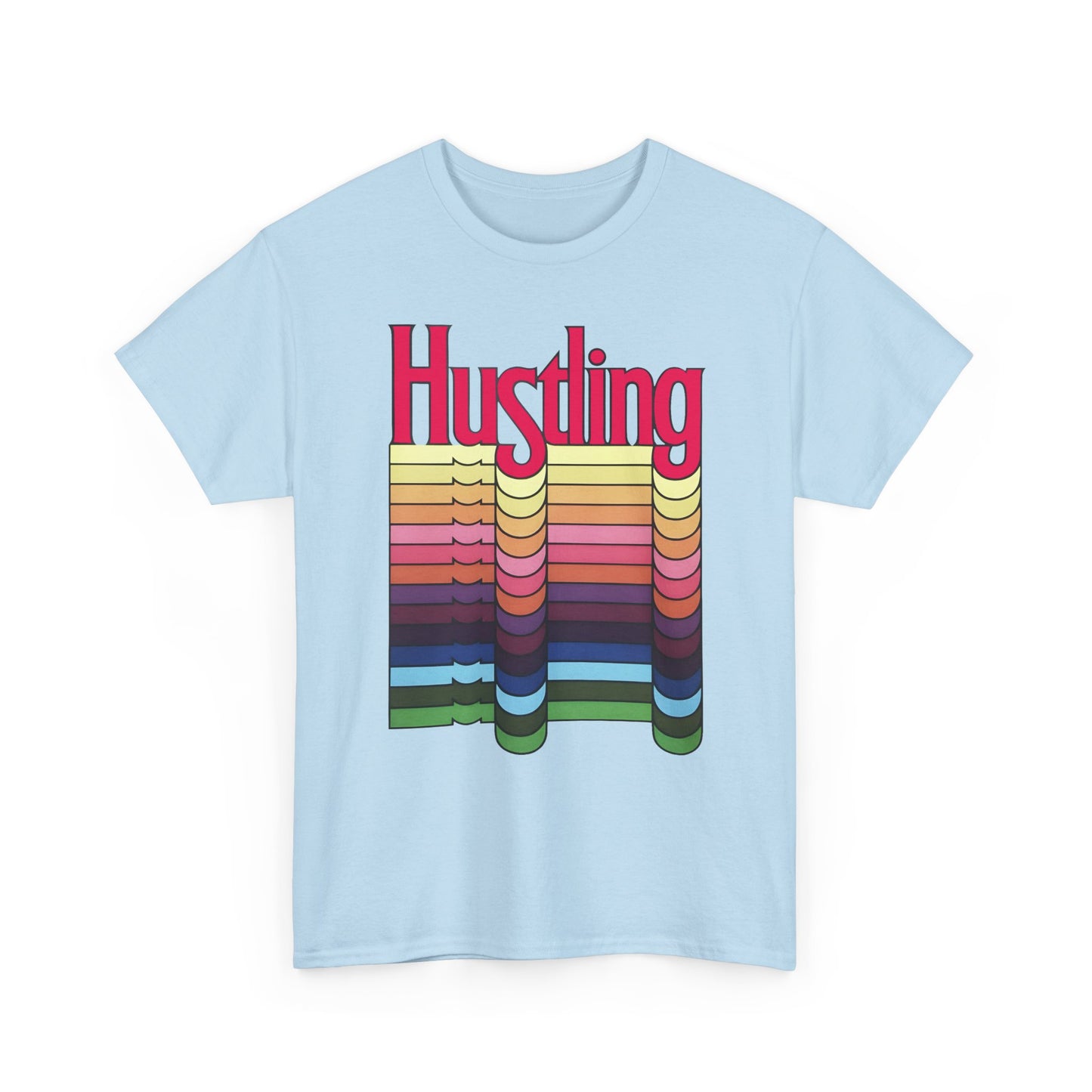 1977 hustling by graphic designer milton glaser reproduction tshirt