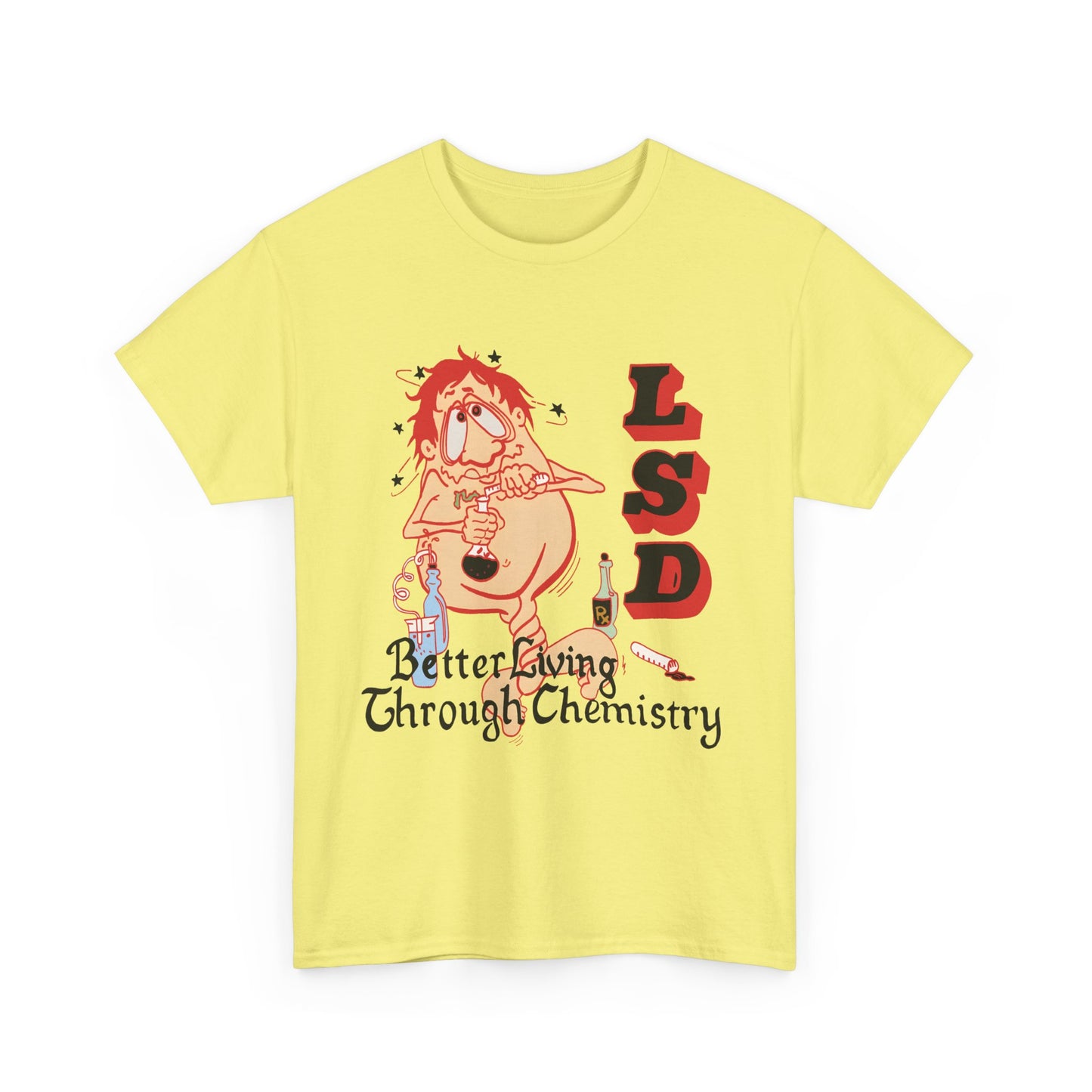 1967 better living through chemistry lsd graphic reproduction tshirt