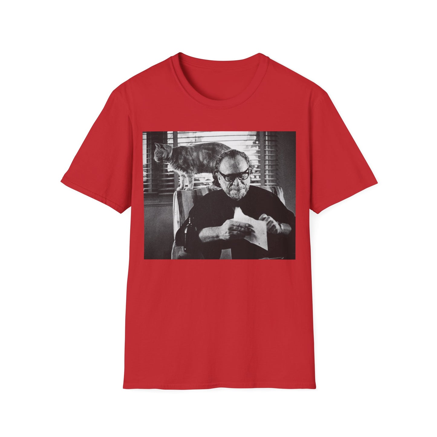 bukowski and butch the cat tshirt