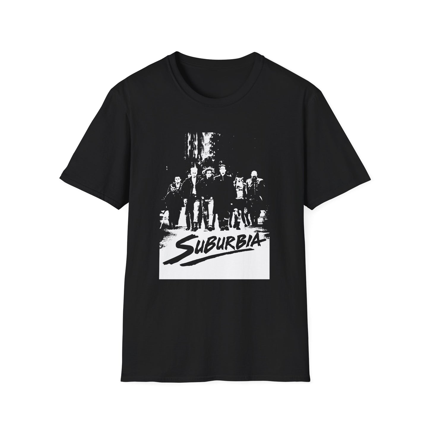 suburbia 1983 movie poster stencil style tshirt