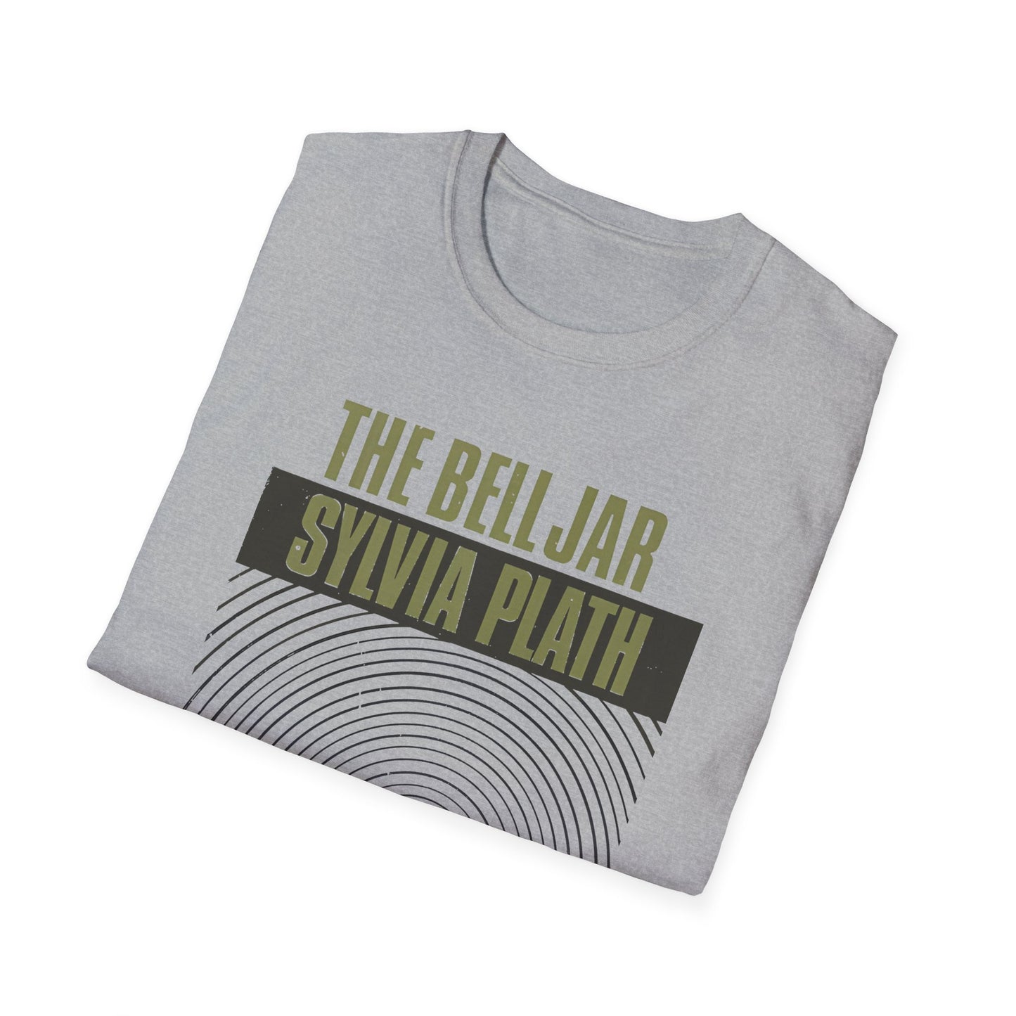 1963 book by sylvia plath the bell jar book cover tshirt